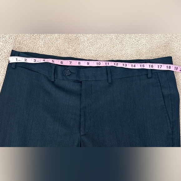 Men’s Dress Pants 38R –Navy Pinstripe –Wool Blend| NWOT| Arturo Calle Black Line - Picture 5 of 10
